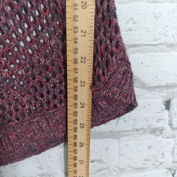 Maurices Womens Sweater Small Purple Open Knit Ombre Pullover - Picture 5 of 8